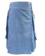 Indigo Denim Kilt for Men