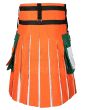 Ireland Flag Cotton Hybrid Utility Kilt Back