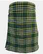 Irish Dark Green Tartan Kilt Front