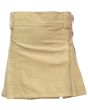 Khaki Cargo Style Utility Kilt 