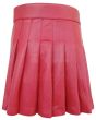 Leather Pink Kilt Back