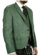 Lovat Green Wool Argyle Kilt Jacket with Vest