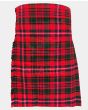 MacKinnon Red Modern Tartan Kilt Front