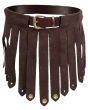 Mens Brown Leather Gladiator Kilt