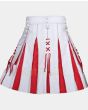 Men's White Hybrid Fashion Santa Claus Christmas Kilt Back