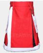 Merry Christmas Red New Year Fur Hybrid Kilt Front