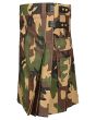 Military Camouflage Tactical Utility Kilt Side