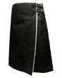 Modern Leather Kilt With White Trim