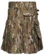 Multicam Utility Kilt for Men Back