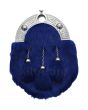 Navy Blue Fur Dress Sporran 