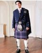 Navy Blue Prince Charlie Kilt Outfit 