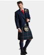 Deluxe Navy Blue Tweed Kilt Outfit