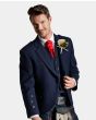 Deluxe Navy Blue Tweed Kilt Outfit
