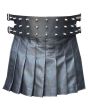 Premium Mini Studded Leather Kilt