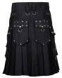 Punk Rock Utility Kilt For Men Back