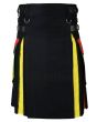 Rainbow Cotton Hybrid Utility Kilt Front