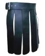 Real Leather Roman Gladiator Kilt Side