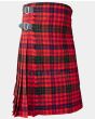 Ross Red Modern Tartan Kilt Side