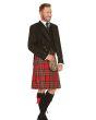 Royal Stewart Tartan Formal Prince Charlie Heavy Kilt Outfit 