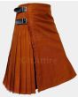 Saffron Irish Tartan Kilt Side