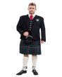Scottish Black Argyll Jacket Kilt Outfit Package