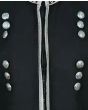 Scottish New 100% Wool Black Military Piper Drummer Doublet Tunic Jackets