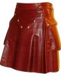 Scottish Red Leather Kilt