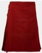 Solid Red Ancient Tartan Kilt