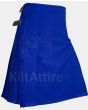 Solid Royal Blue Tartan Kilt