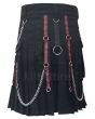 Standard Black Utility Kilt Back