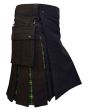 Tartan Black Hybrid Utility Kilt