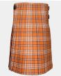 Tennessee Volunteer Orange Modern Tartan Kilt Back