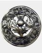 Thistle Fly Plaid Brooch Antique
