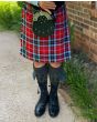 Thomson Red Modern Tartan Kilt 