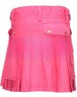 Womens Pink Four Straps Utility Kilt Back