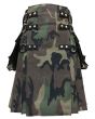Woodland Camouflage Gothic Kilt 
